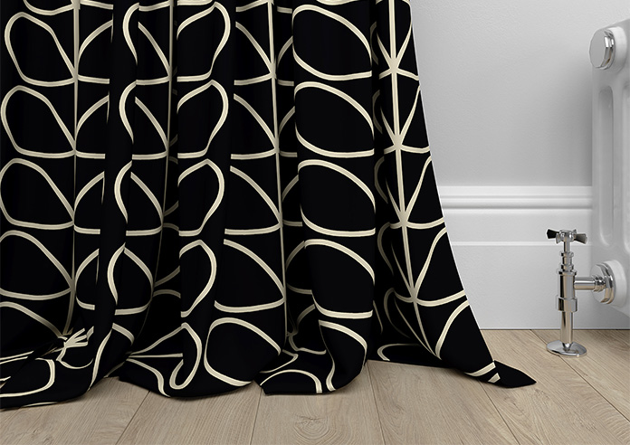 Orla Kiely Jumbo Linear Stem, Liquorice - Made to Measure Curtains - Image 6